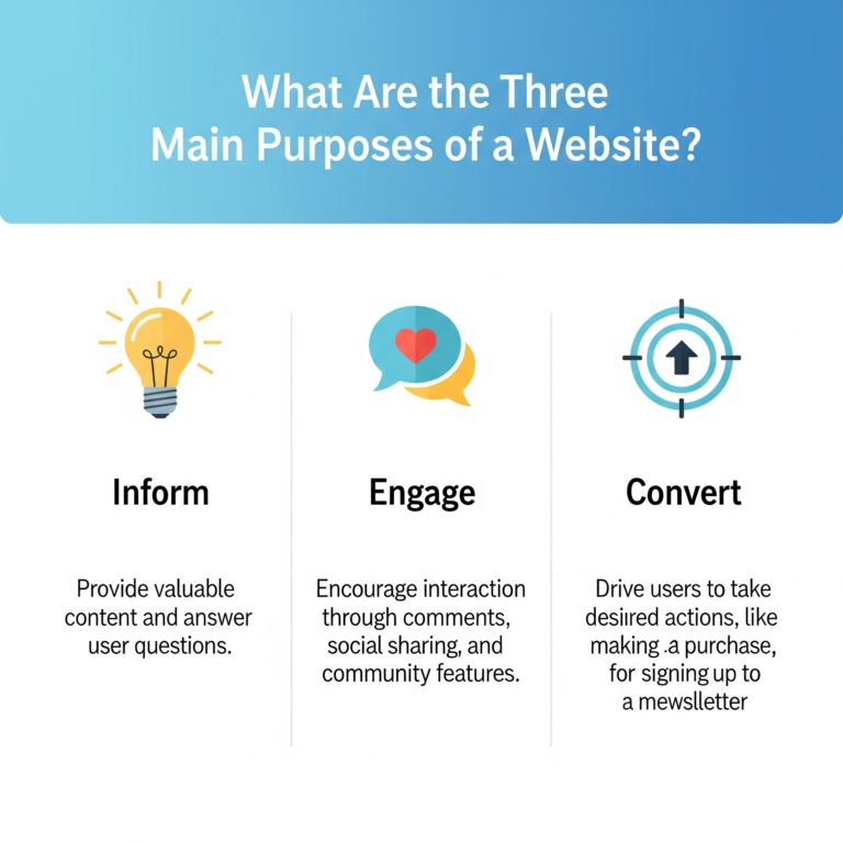 Three Main Purposes of a Website