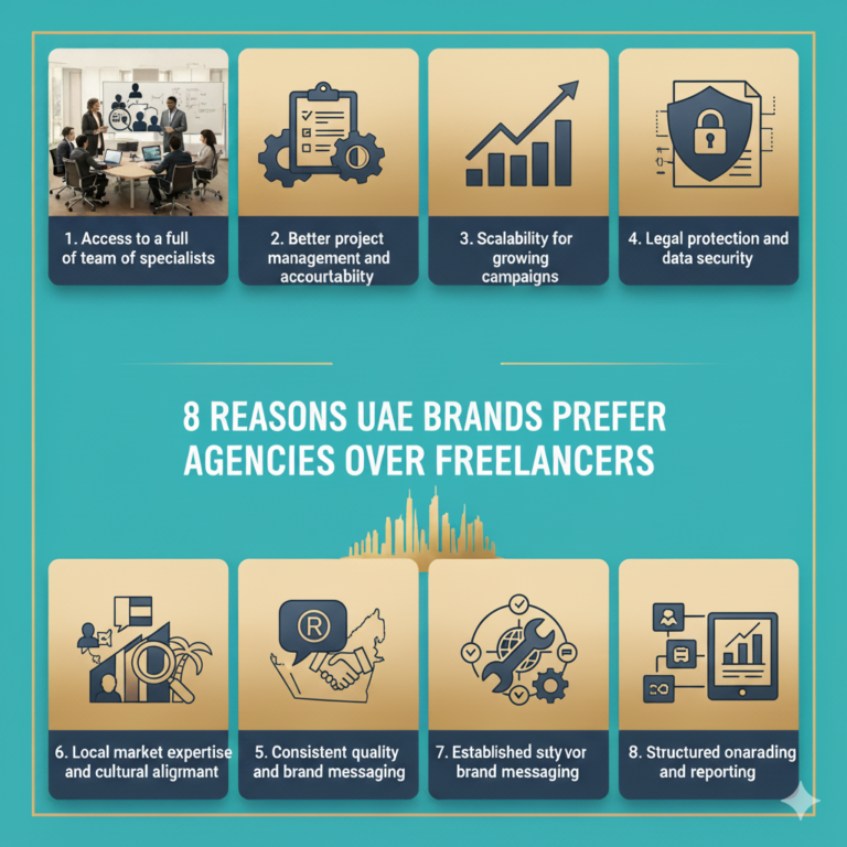 8 Reasons UAE Brands Prefer Agencies Over Freelancers